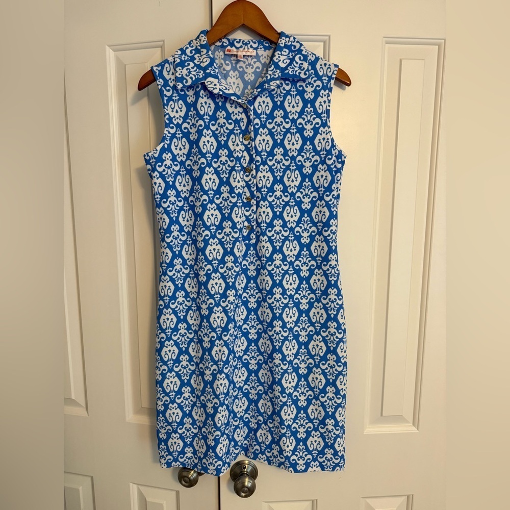 Jude Connally Jude Cloth Dress - Fleur De Lis Print size Medium, Hemmed